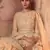 Peach embroidered net salwar