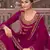 Magenta embroidered georgette salwar