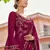 Magenta embroidered georgette salwar