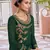 Green embroidered georgette salwar