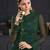 Green embroidered net salwar