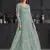 Green embroidered net salwar