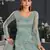 Green embroidered net salwar