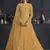 Yellow embroidered net salwar