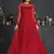Red embroidered net salwar