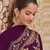 Purple embroidered georgette salwar