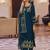 Navy blue embroidered georgette salwar