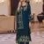 Navy blue embroidered georgette salwar