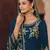 Navy blue embroidered georgette salwar