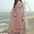 Pink embroidered net salwar