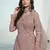 Pink embroidered net salwar