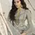 Grey embroidered net salwar