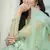 Green embroidered net salwar