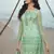 Green embroidered net salwar