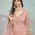 Pink embroidered net salwar
