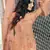 Peach embroidered net salwar