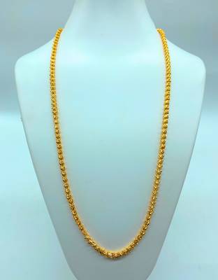 Yellow gold_plated Gold Brass   set of  pcs chain 1