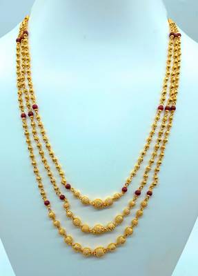 Yellow gold_plated Gold Brass   set of  pcs chain 1