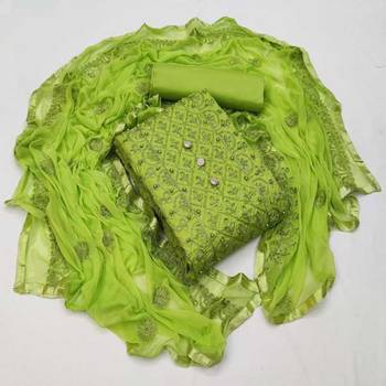 Green aari cotton salwar 2