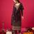 coffee Indian Hit Georgette Straight Suit Party Wedding Cocktail Wear Ethnic Women Girls Semi stitched suit