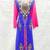 Blue embroidered georgette farasha
