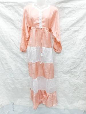Off-white embroidered georgette fustan 1