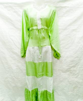 Off-white embroidered georgette fustan 1