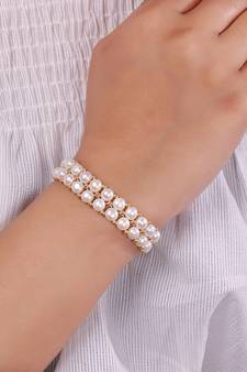 Real Natural Hyderabadi pearls Bracelet With Certificate
