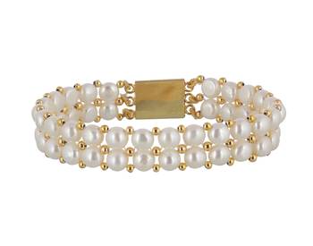 Real Natural Hyderabadi pearls Bracelet With Certificate 3