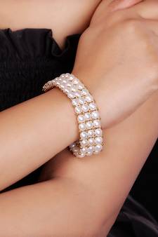 Real Natural Hyderabadi pearls Bracelet