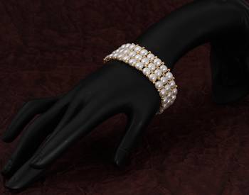 Real Natural Hyderabadi pearls Bracelet 2