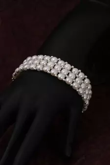 Real Natural Hyderabadi pearls Bracelet With Certificate