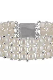Real Natural Hyderabadi pearls Bracelet With Certificate