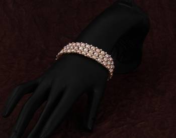 Real Natural Hyderabadi pearls Bracelet With Certificate 2