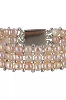 Real Natural Hyderabadi pearls Bracelet With Certificate