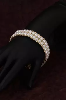 Real Natural Hyderabadi pearls Bracelet