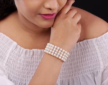 Real Natural Hyderabadi pearls Bracelet 1