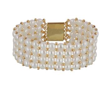 Real Natural Hyderabadi pearls Bracelet 4