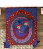 Jaipuri Print Cotton Mandala Double Badsheet  Camel 240 TC With 2 Pillow Cover