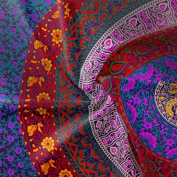 Jaipuri Print Cotton Mandala Double Badsheet  Camel 240 TC With 2 Pillow Cover 4