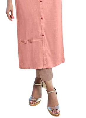 Pink embroidered cotton cotton-kurtis 3