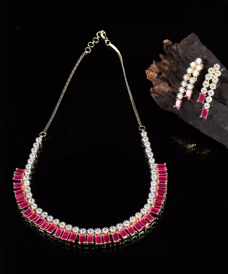 Pink necklace-sets