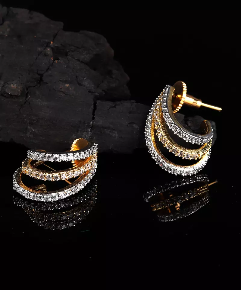 Gold earrings