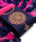 VredeVogel Cotton Self Design Salwar Suit Material  (Unstitched)