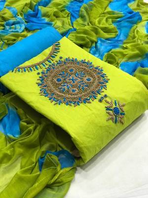 VredeVogel Cotton Self Design Salwar Suit Material  (Unstitched) 1