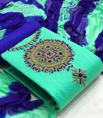 VredeVogel Cotton Self Design Salwar Suit Material  (Unstitched)