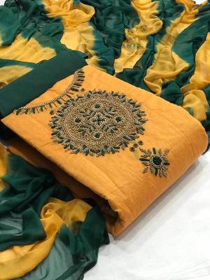 VredeVogel Cotton Self Design Salwar Suit Material  (Unstitched) 1