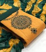 VredeVogel Cotton Self Design Salwar Suit Material  (Unstitched)