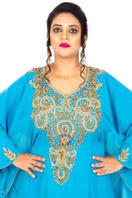 Cyan/ Firozi Wedding Farasha  4