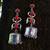 Red earrings